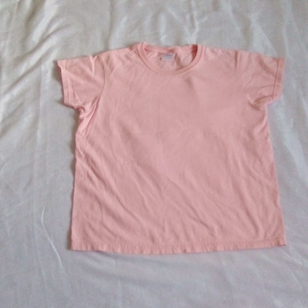 Gildan M Peach Orange Tshirt - Picture 5 of 8